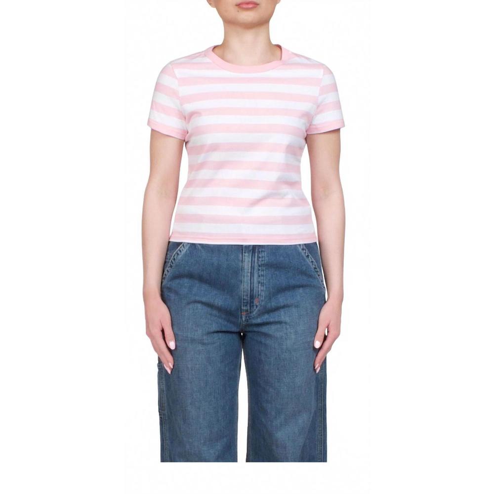 NEW DENIMIST striped baby tee in pink